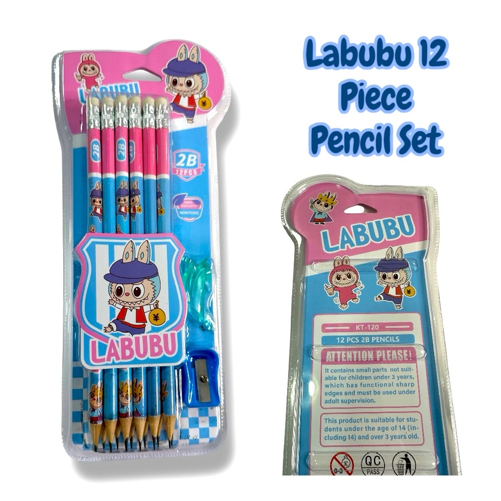 Labubu 12 Piece Pencil Set